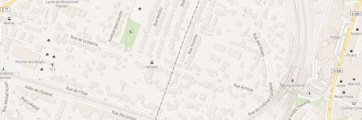Plan du 1 Rue Yvonne à Bourg-la-Reine