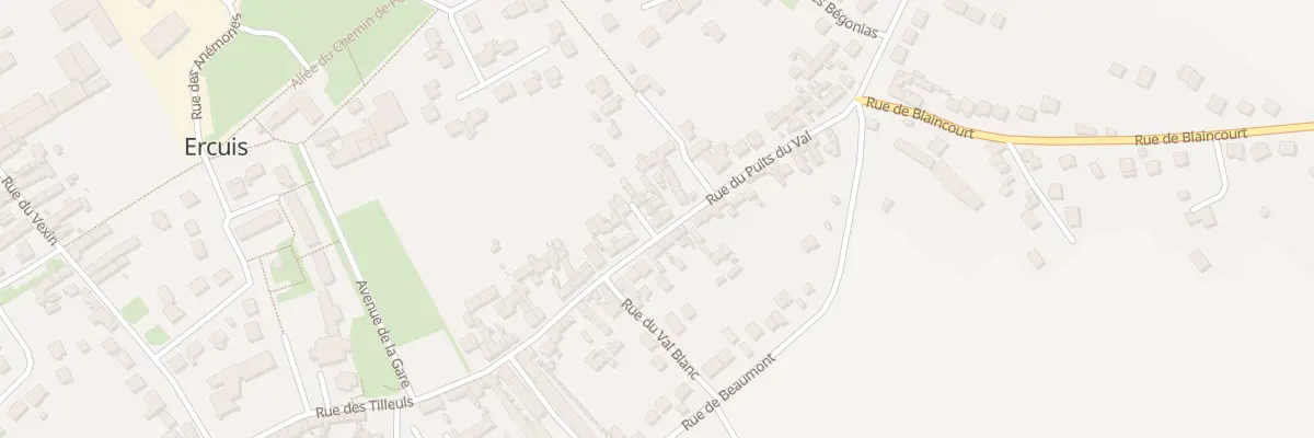 Plan du 141 Rue du Puits du Val à Ercuis