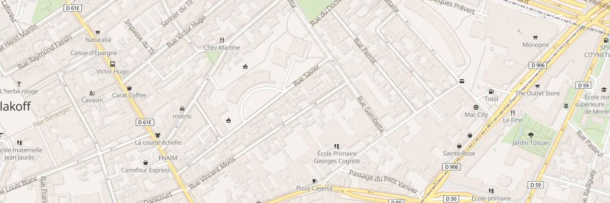 Plan du 57 Rue Vincent Moris à Malakoff