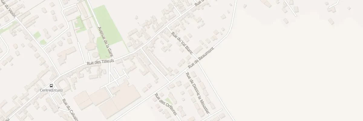 Plan du 313 Rue de Beaumont à Ercuis
