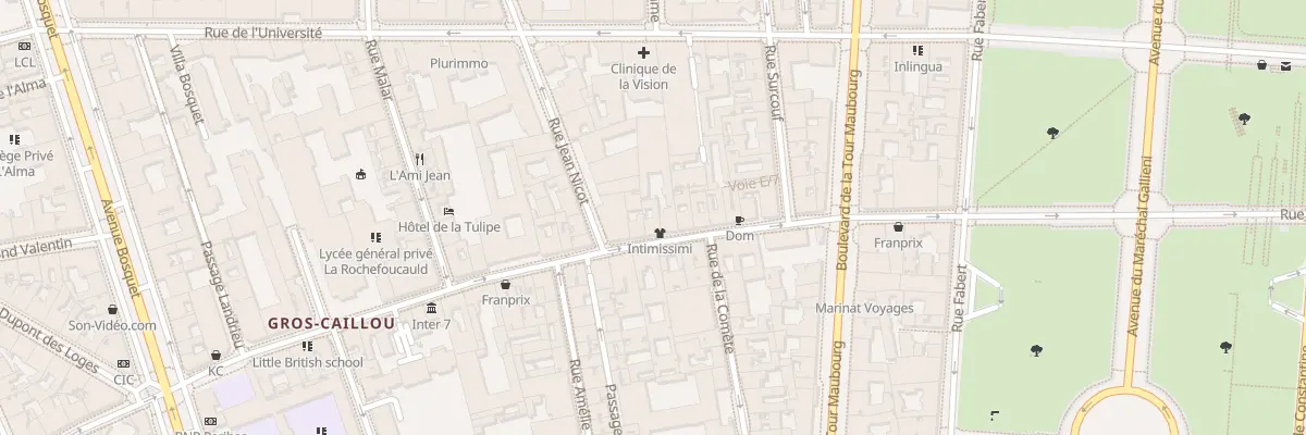 Plan du 68 Rue Saint-Dominique à Paris 7e Arrondissement