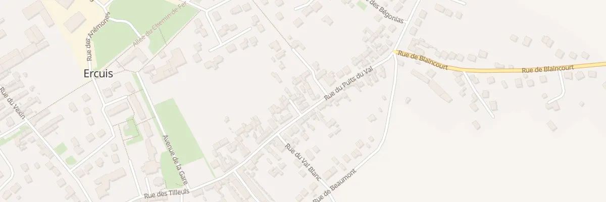 Plan du 159B Rue du Puits du Val à Ercuis
