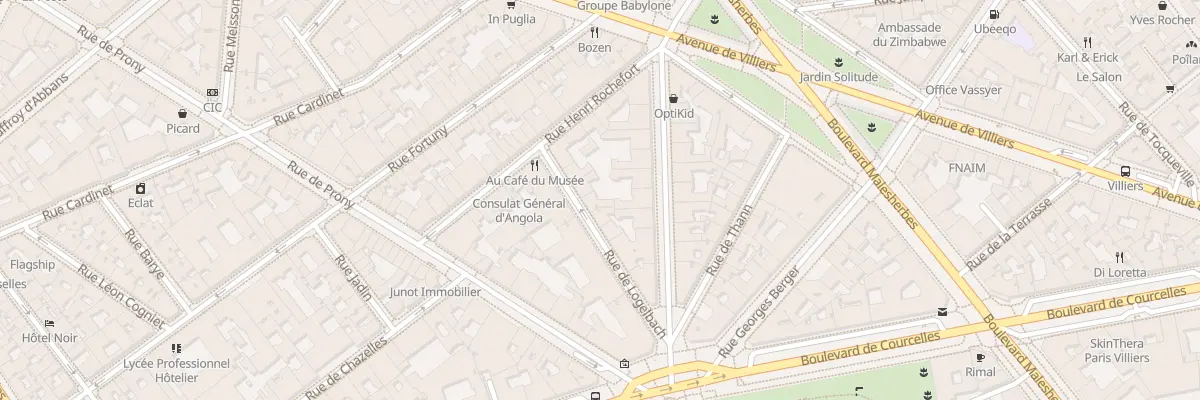 Plan du 10 Rue de Logelbach à Paris 17e Arrondissement