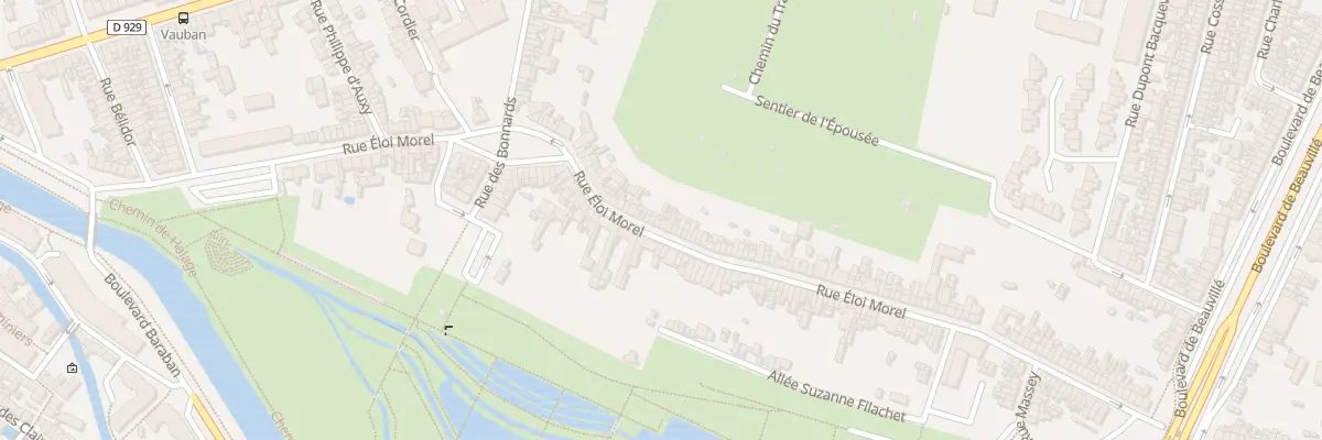 Plan du 127 Rue Eloi Morel à Amiens