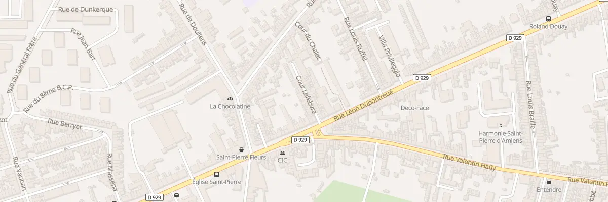 Plan du 5F Rue Léon Dupontreué à Amiens