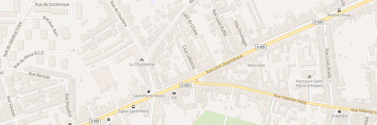 Plan du 5E Rue Léon Dupontreué à Amiens