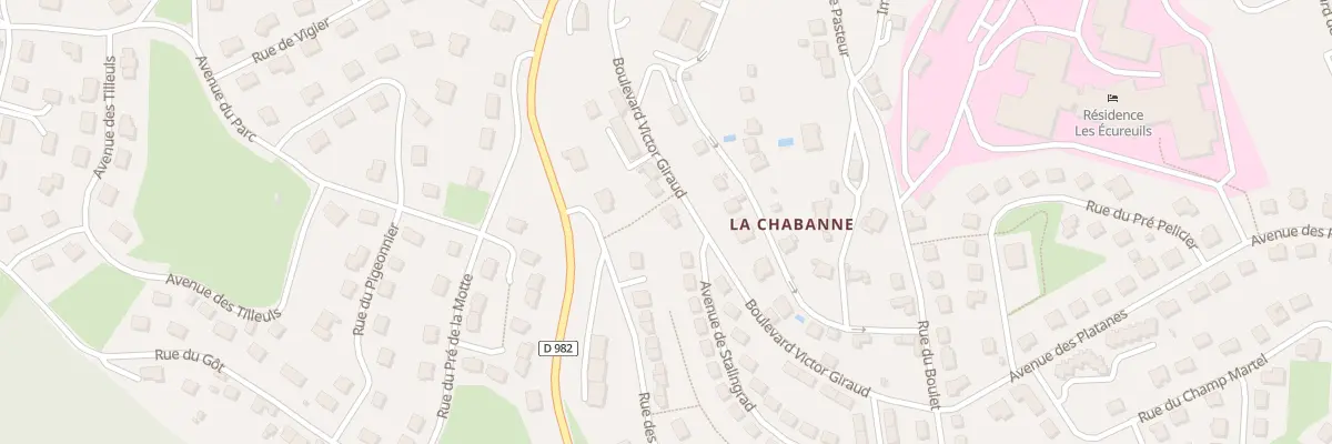 Plan du 9 Bd Victor Giraud à Ussel