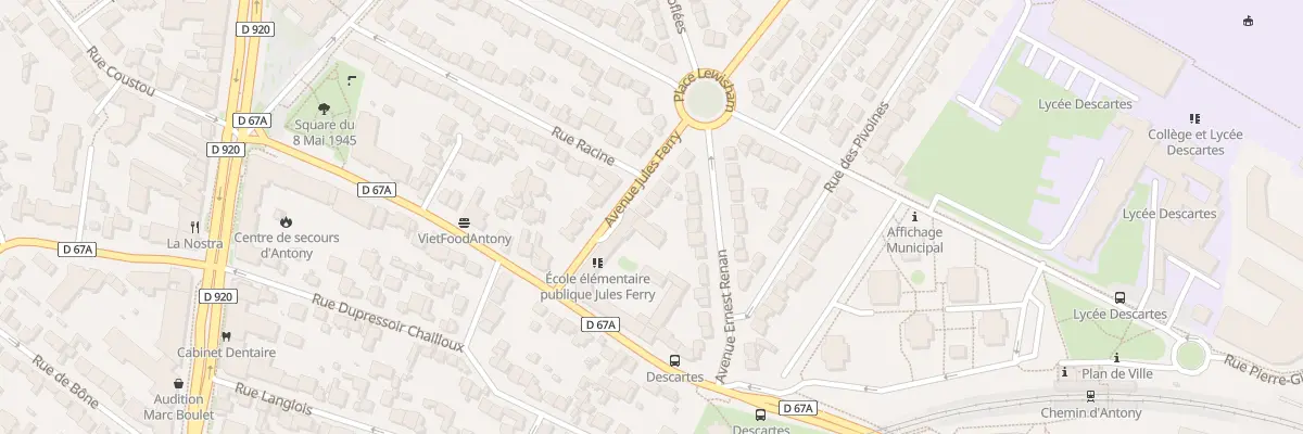 Plan du 4 Av Jules Ferry à Antony