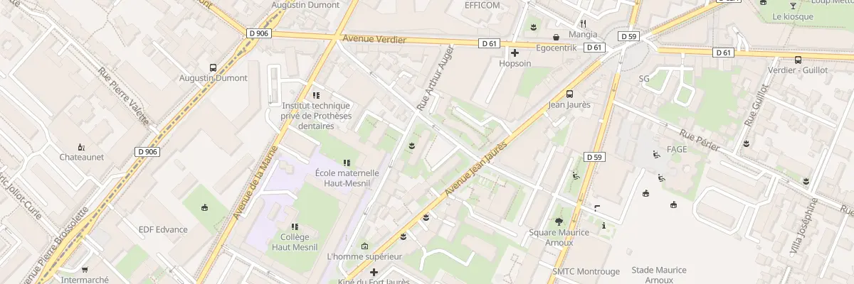 Plan du 100 Av Jean Jaurès à Montrouge