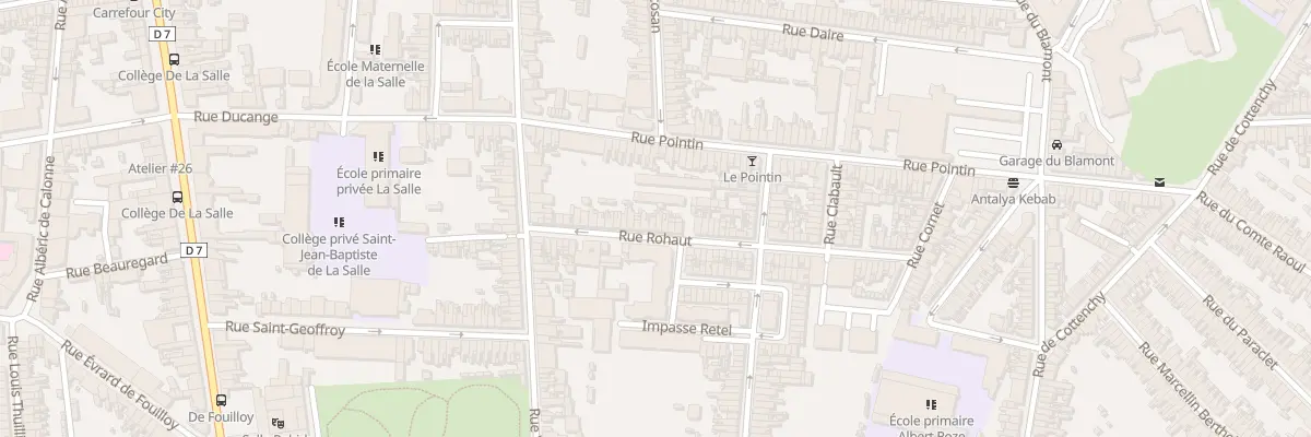 Plan du 27 Rue Rohaut à Amiens