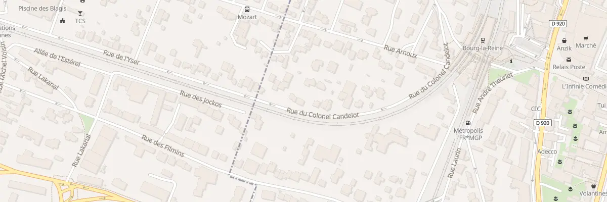 Plan du 30 Rue du Colonel Candelot à Bourg-la-Reine