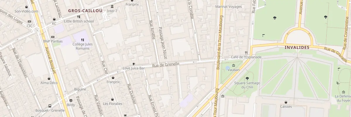 Plan du 168 Rue de Grenelle à Paris 7e Arrondissement