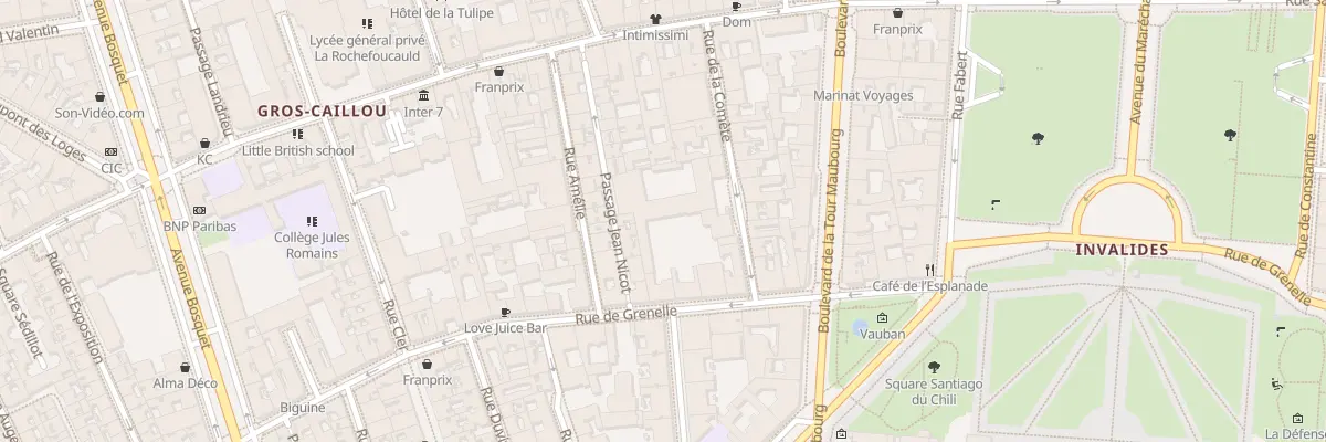 Plan du 166A Rue de Grenelle à Paris 7e Arrondissement