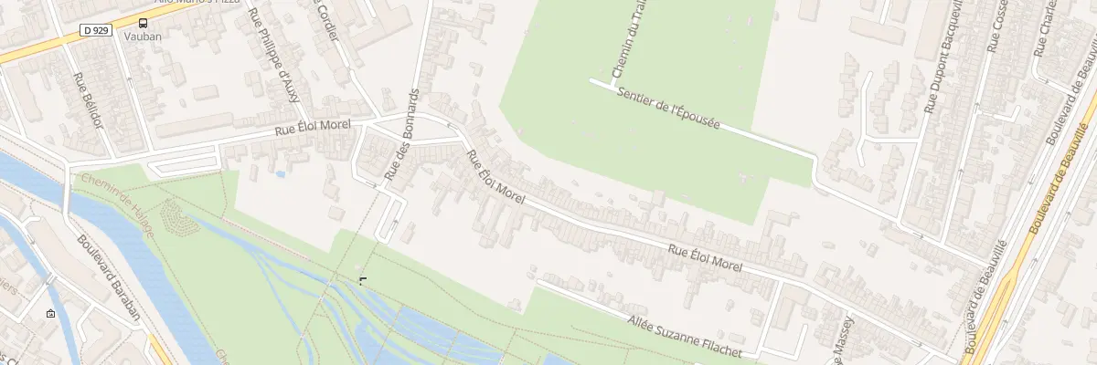 Plan du 129 Rue Eloi Morel à Amiens