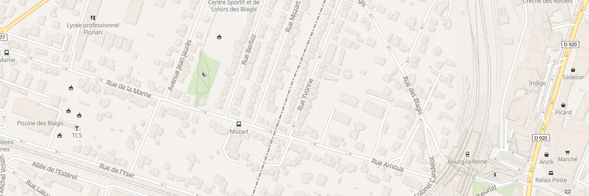 Plan du 11 Rue Yvonne à Bourg-la-Reine