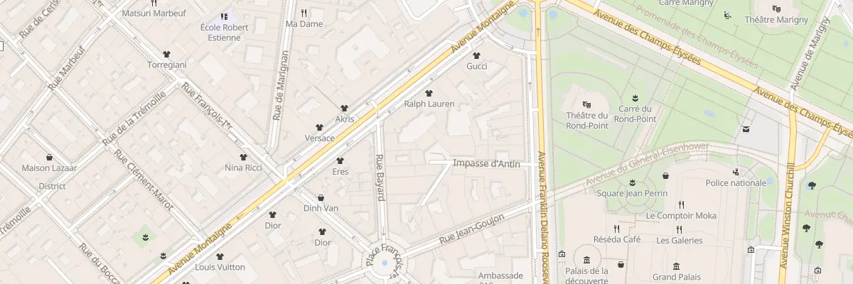 Plan du 16 Imp d’Antin à Paris 8e Arrondissement