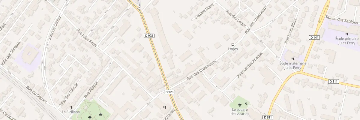 Plan du 96 Rue des Chesneaux à Montmorency