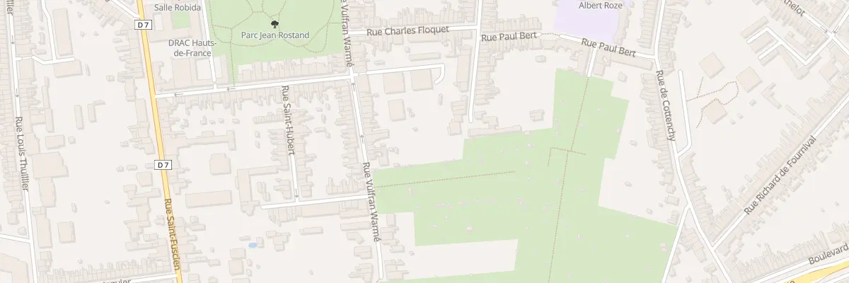 Plan du 213 Rue Vulfran Warmé à Amiens