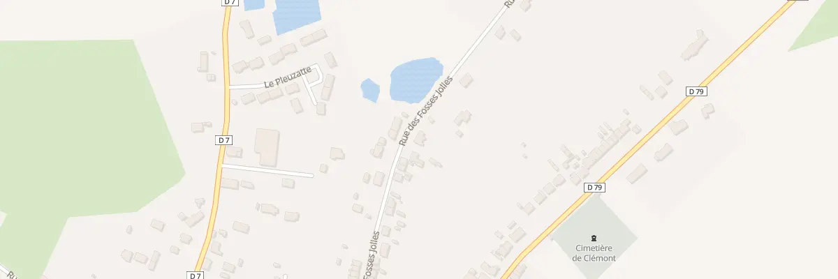 Plan du 22 Rue des Fosses Jolies à Clémont