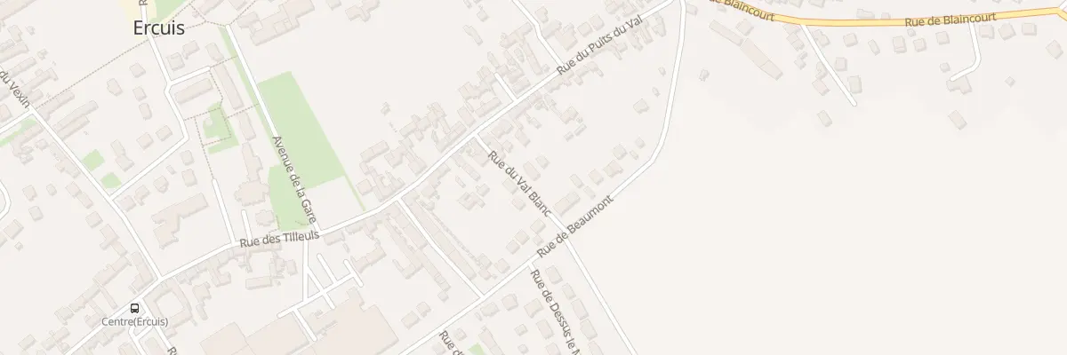 Plan du 1 Rue du Val Blanc à Ercuis