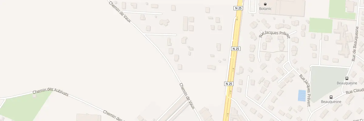 Plan du 234 Che de Vaux à Poulainville