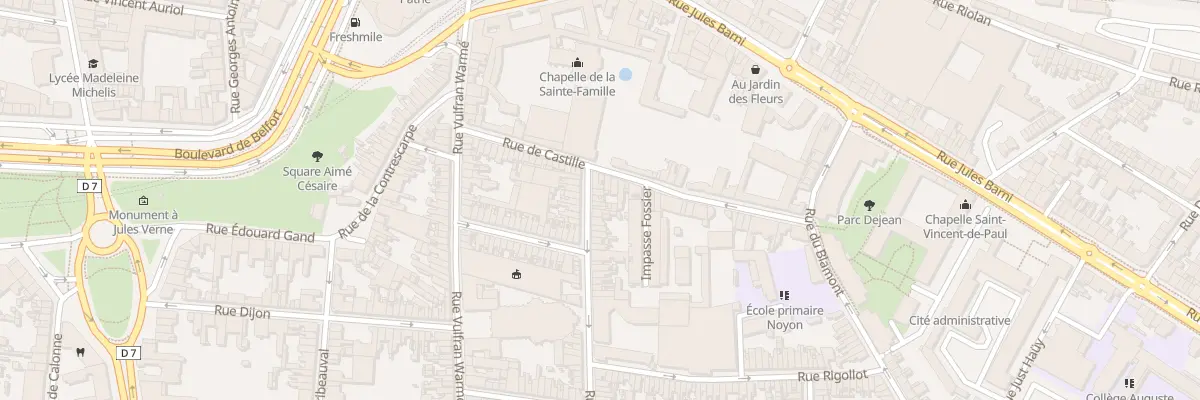 Plan du 5 Rue Vascosan à Amiens