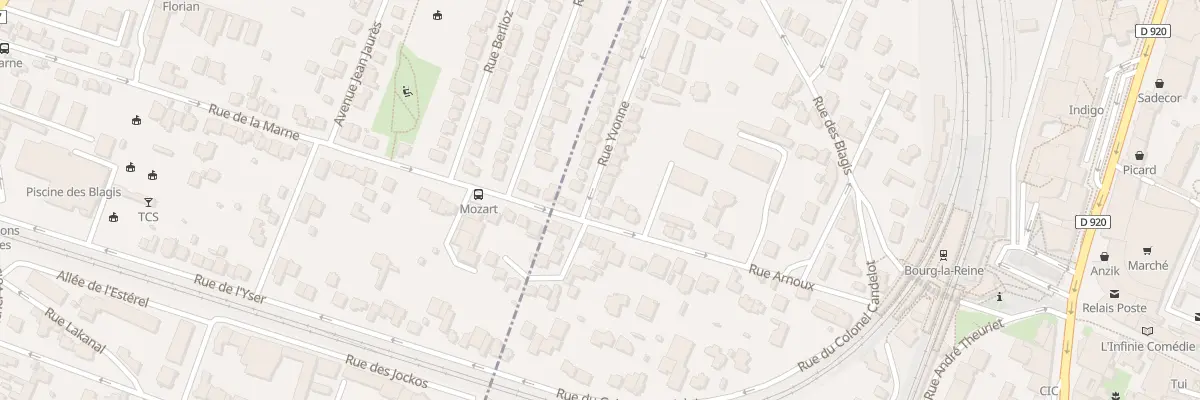 Plan du 2 Rue Yvonne à Bourg-la-Reine