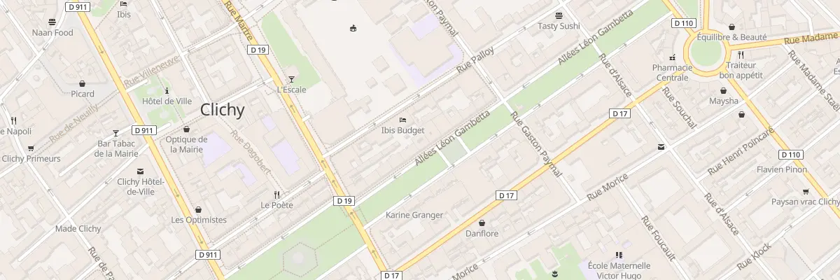 Plan du 11 All Léon Gambetta à Clichy