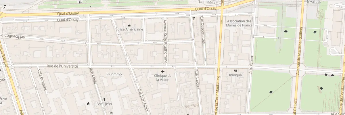 Plan du 150 Rue de l’Université à Paris 7e Arrondissement