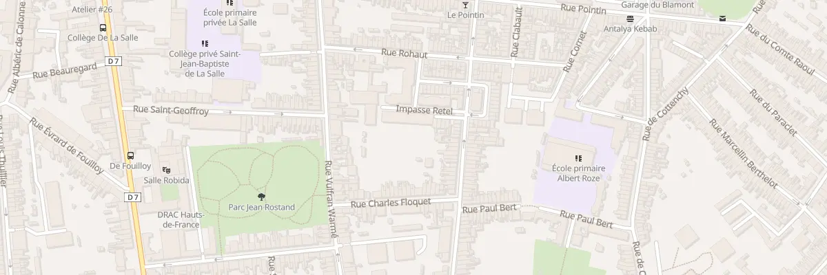 Plan du 48 Rue Coquerel à Amiens