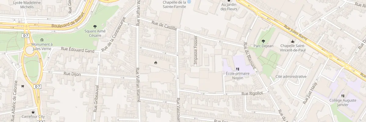 Plan du 25 Rue Vascosan à Amiens