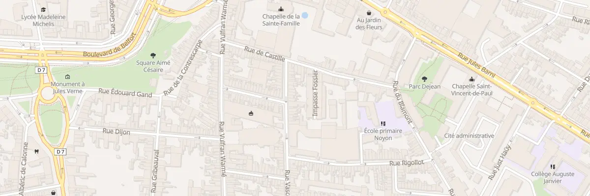 Plan du 19 Rue Vascosan à Amiens