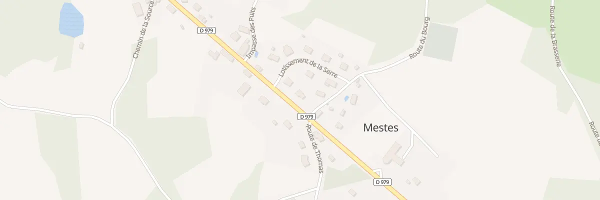 Plan du 11 Gr de la Serre à Mestes