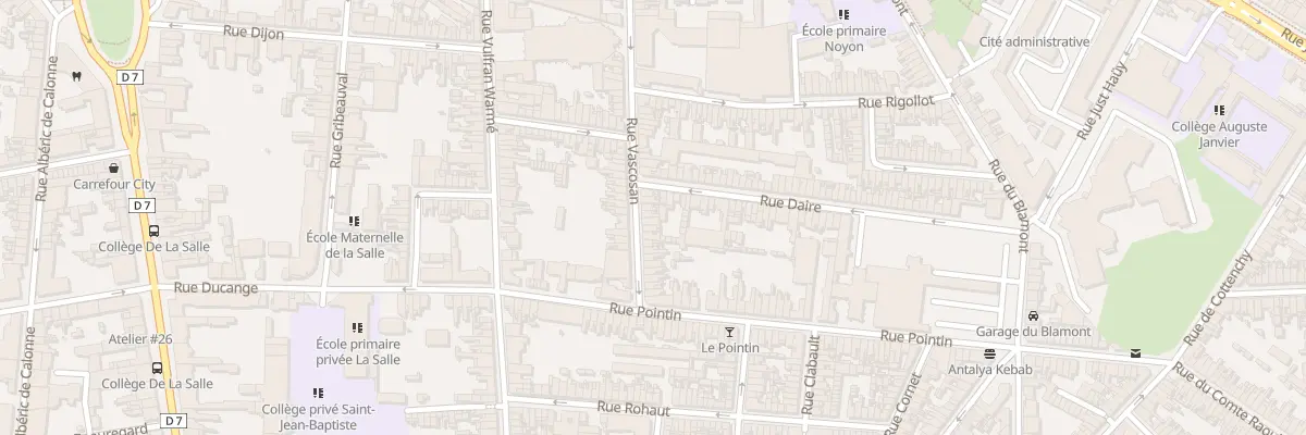 Plan du 81 Rue Vascosan à Amiens