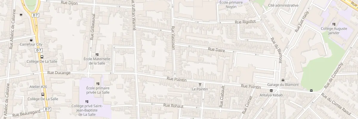 Plan du 87 Rue Vascosan à Amiens