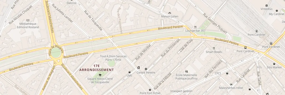 Plan du 47 Bd Pereire à Paris 17e Arrondissement
