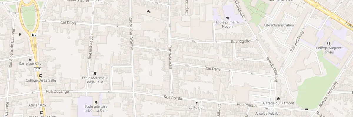 Plan du 71 Rue Vascosan à Amiens