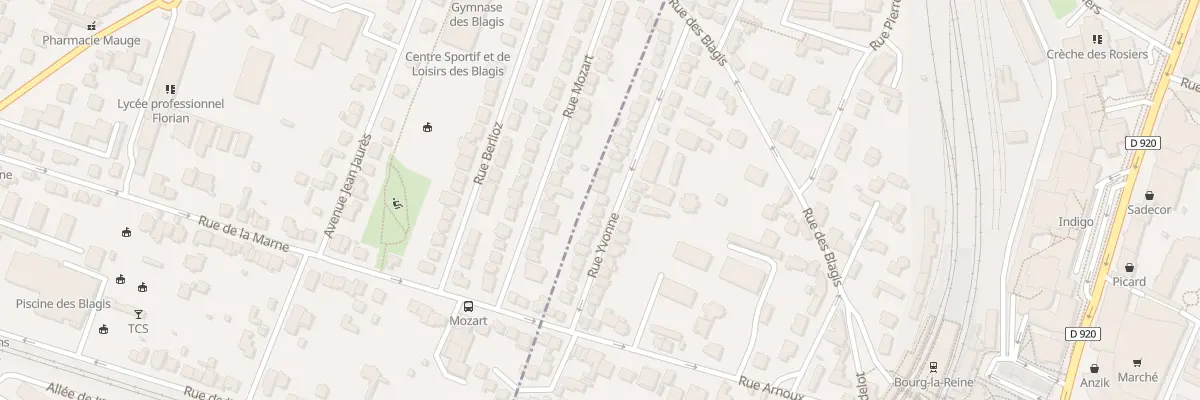 Plan du 21 Rue Yvonne à Bourg-la-Reine
