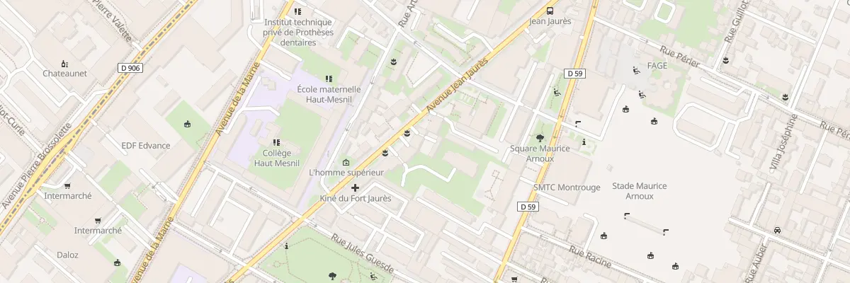 Plan du 109 Av Jean Jaurès à Montrouge