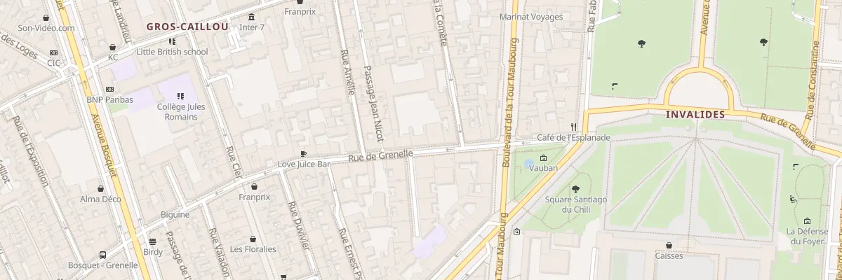 Plan du 166 Rue de Grenelle à Paris 7e Arrondissement