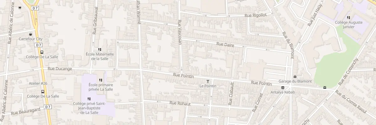 Plan du 95 Rue Vascosan à Amiens