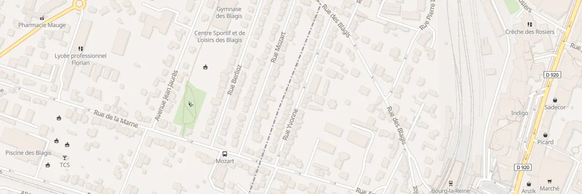 Plan du 23 Rue Yvonne à Bourg-la-Reine