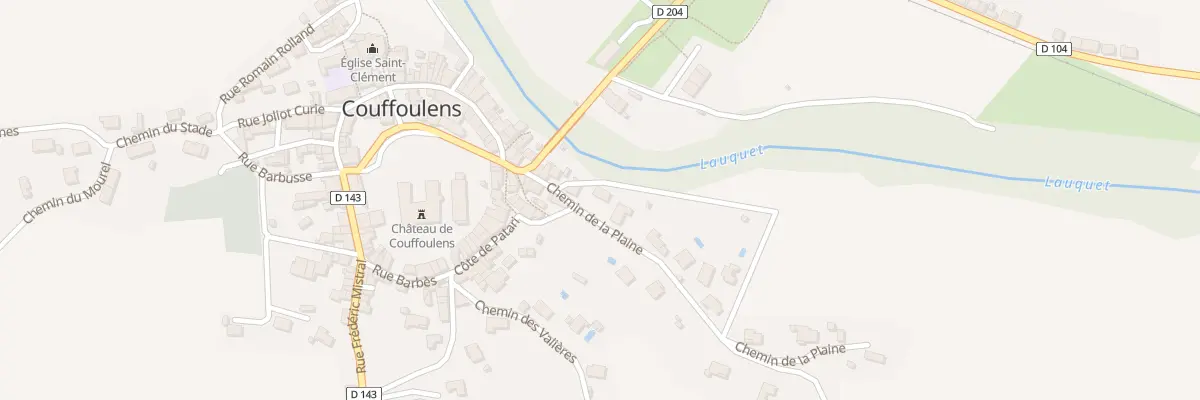 Plan du 109 Le Village à Couffoulens