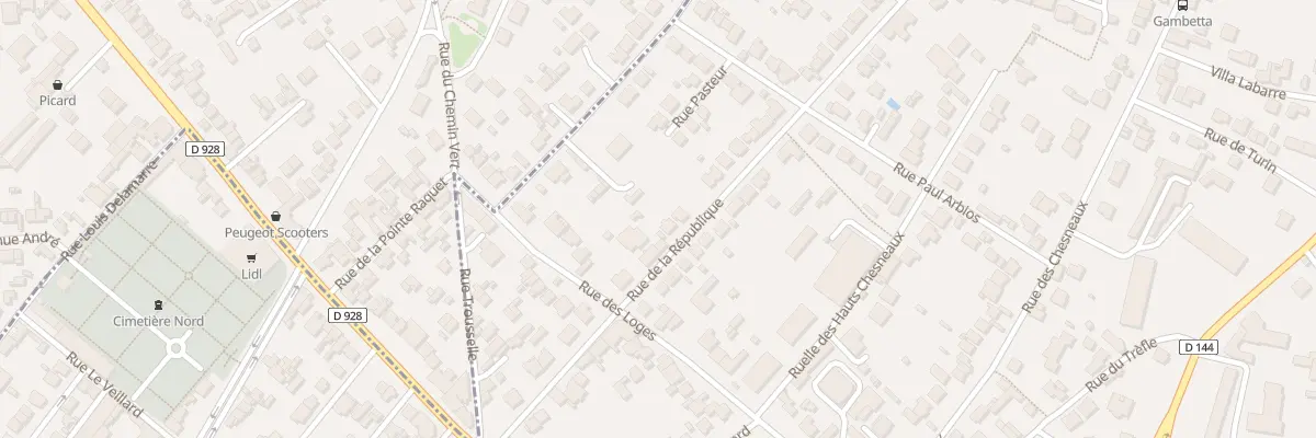 Plan du 84 Rue de la République à Montmorency