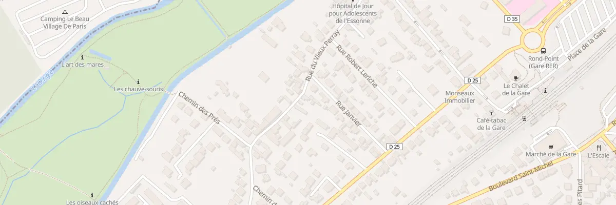 Plan du 19 Rue du Vieux Perray à Sainte-Geneviève-des-Bois