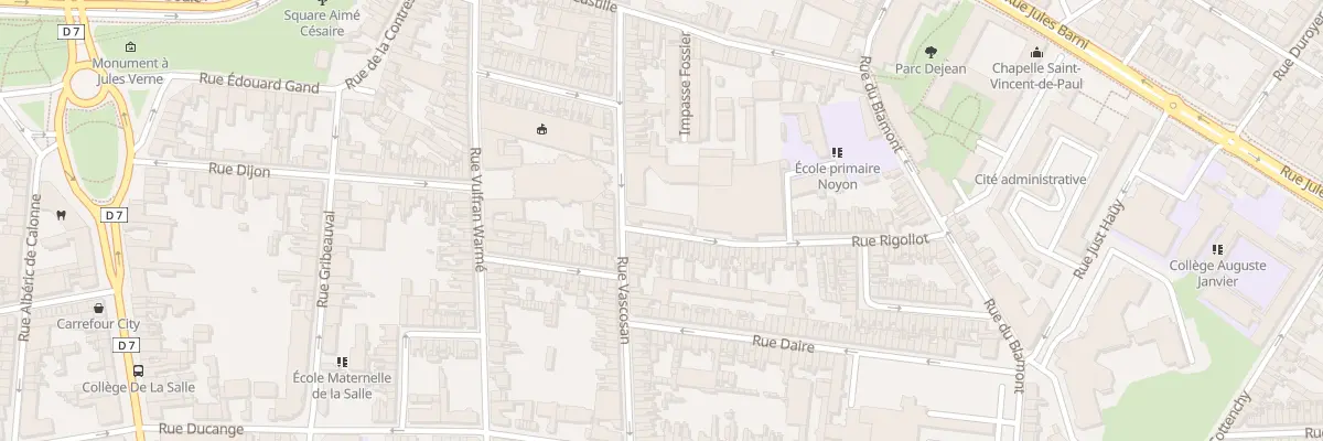 Plan du 51 Rue Vascosan à Amiens