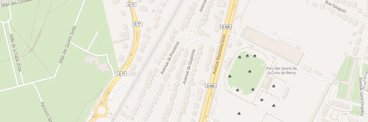 Plan du 6 Av Guyenne à Antony