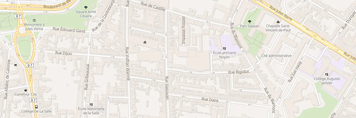 Plan du 45 Rue Vascosan à Amiens