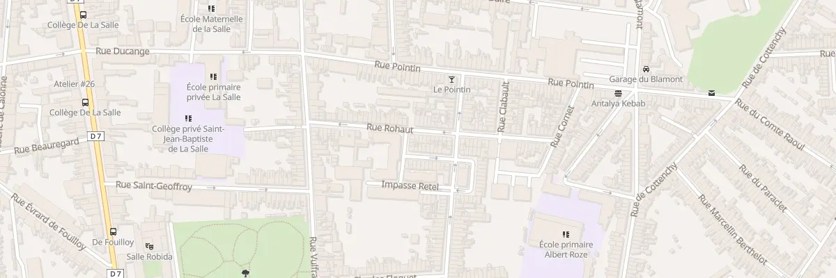 Plan du 28 Rue Rohaut à Amiens