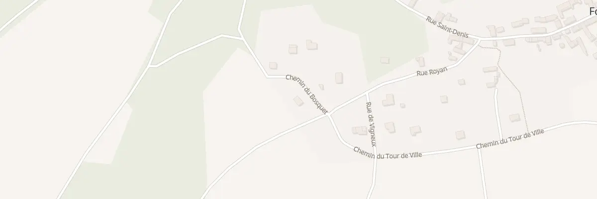 Plan du 3 Che du Bosquet à Foulangues
